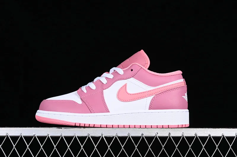 All categories Air Jordan Jordan series basketball shoes Air Jordan 1 Low G version pure original Air Jordan 1 Low "Desert Berry" AJ1 Joe 1 pink and white low-top cultural basketball shoes 553560-616